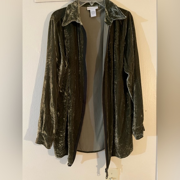 Soft Surroundings Velvet Jacket - Picture 2 of 4